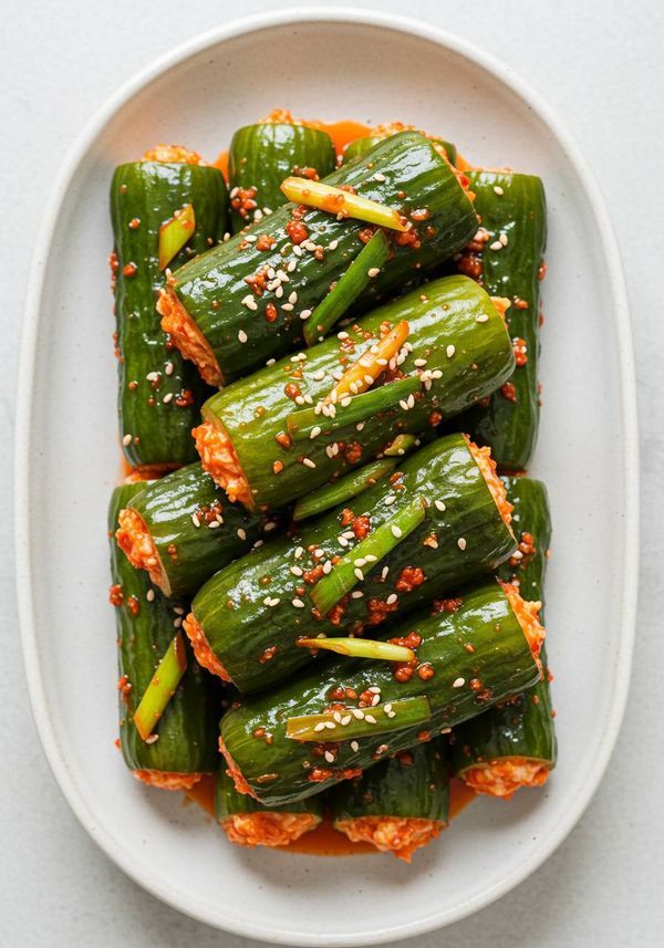 Stuffed Cucumber Kimchi (오이소박이)