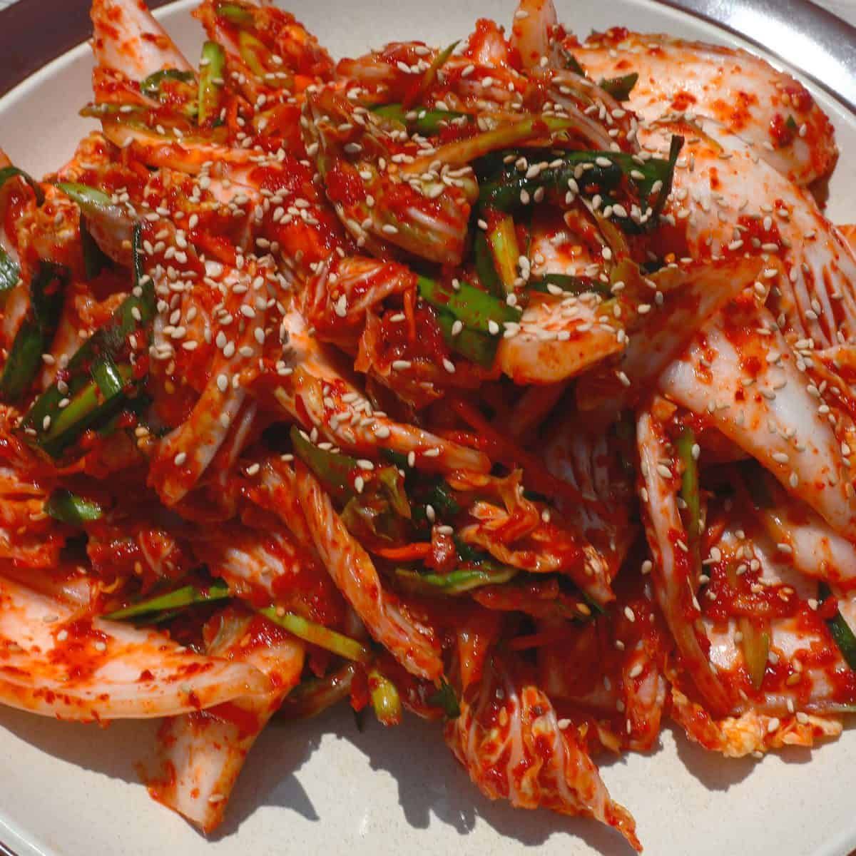 Geotjeori kimchi (겉절이 배추 김치)